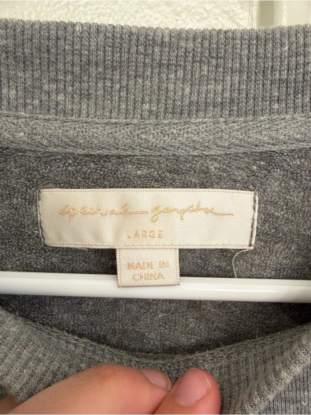 Spiritual Gangster Gray "HEALTHY" Crewneck Sweatshirt Women’s Large - Picture 3 of 5